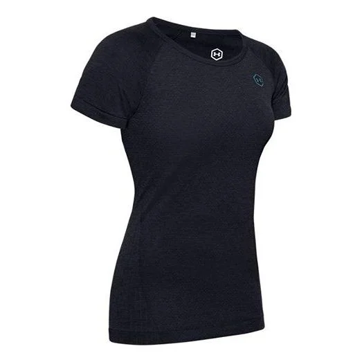 (WMNS) Under Armour RUSH Seamless Short Sleeve Black 1351602-001 - 1