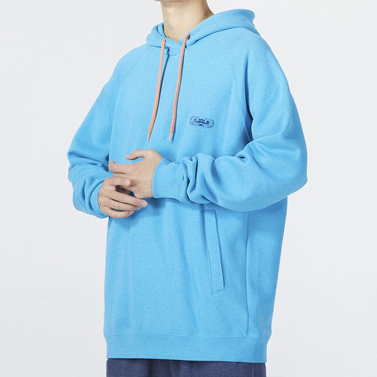 Nike Solid Color Alphabet Drawstring Hooded Long Sleeves Hoodie Men's Blue DQ6130-446 - 3