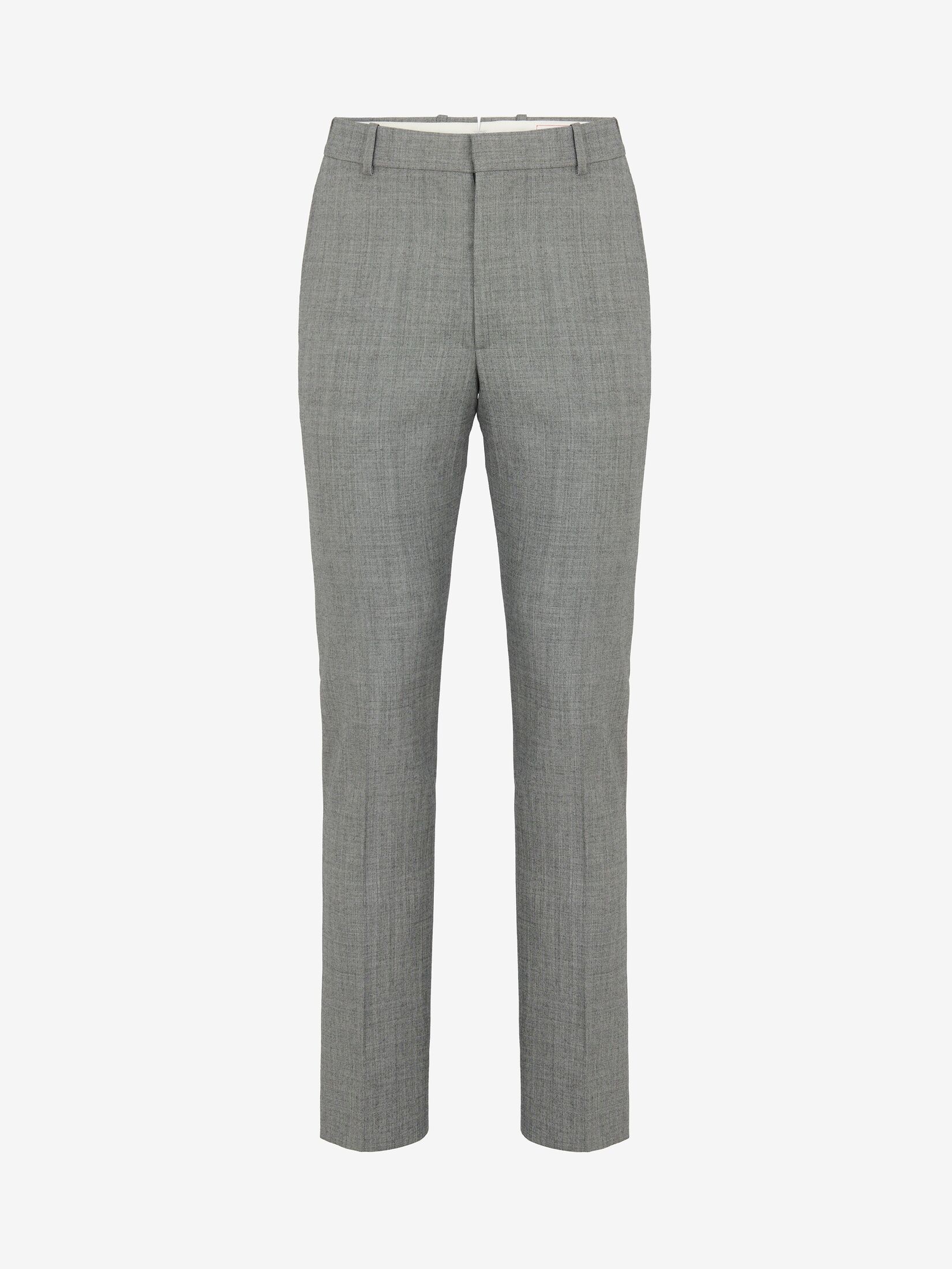 Men's Tailored Cigarette Trousers in Shark Grey - 1