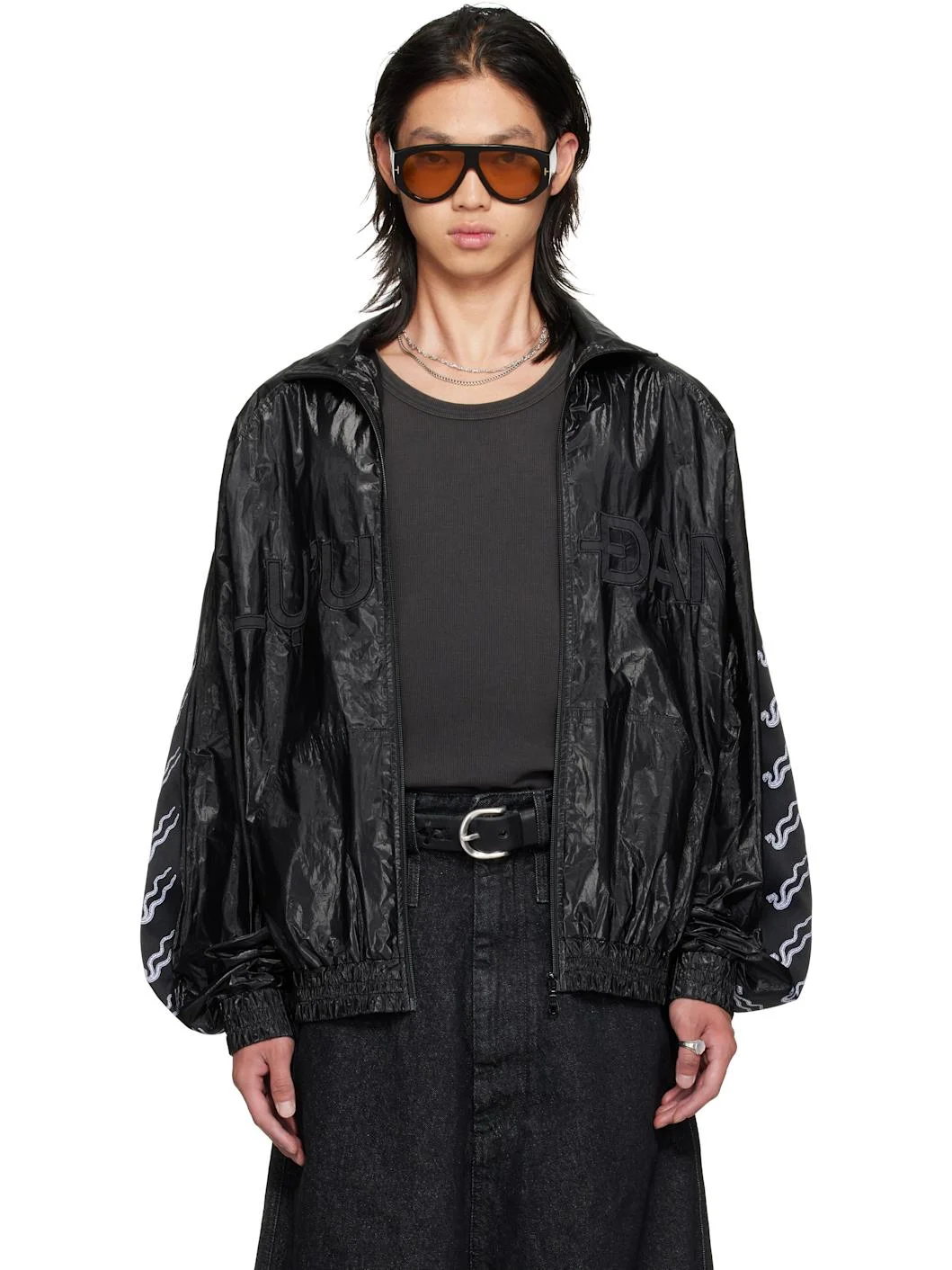 Black LD Windbreaker Jacket - 1