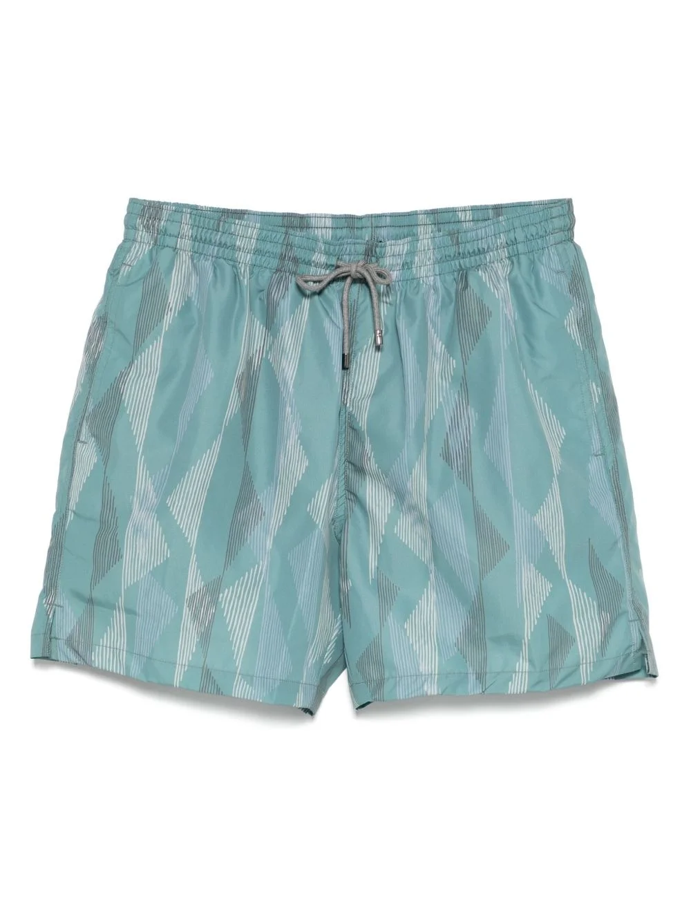 geometric-print swim shorts - 1
