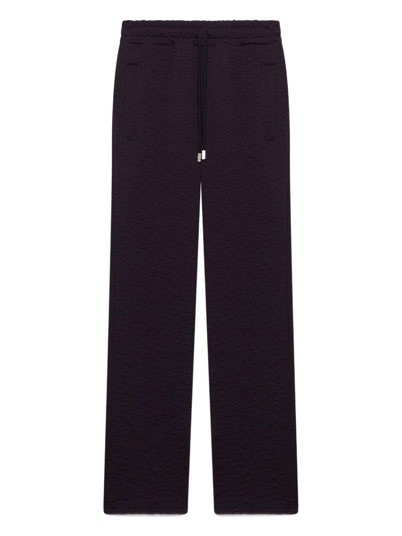 monogram-jogger straight trousers 1