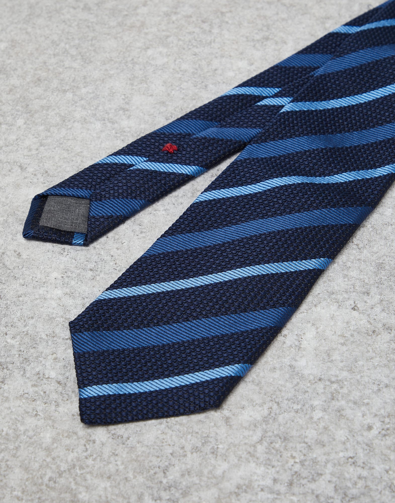 Regimental stripe silk tie - 2
