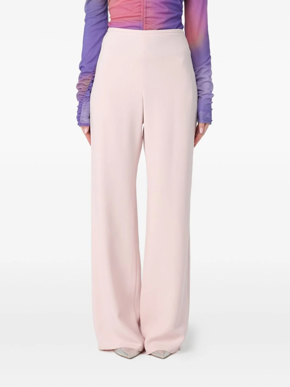 flat-front trousers - 1