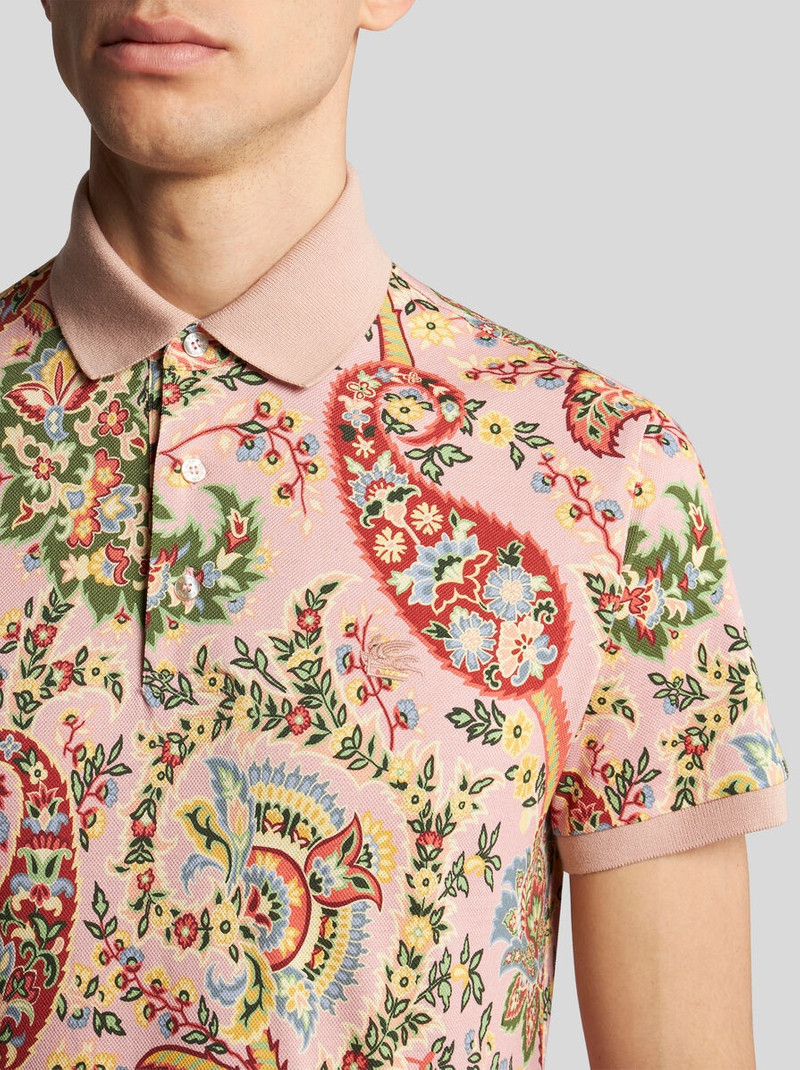 Etro FLORAL PAISLEY POLO SHIRT outlook