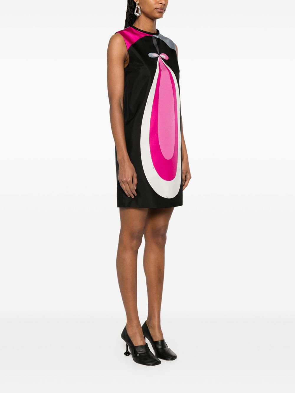 geometric-print mini dress - 3