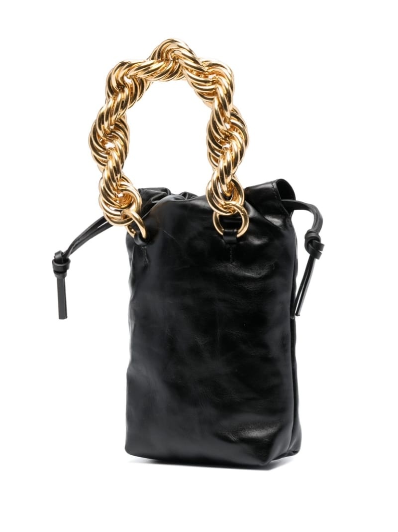 chain-handle bucket bag - 4