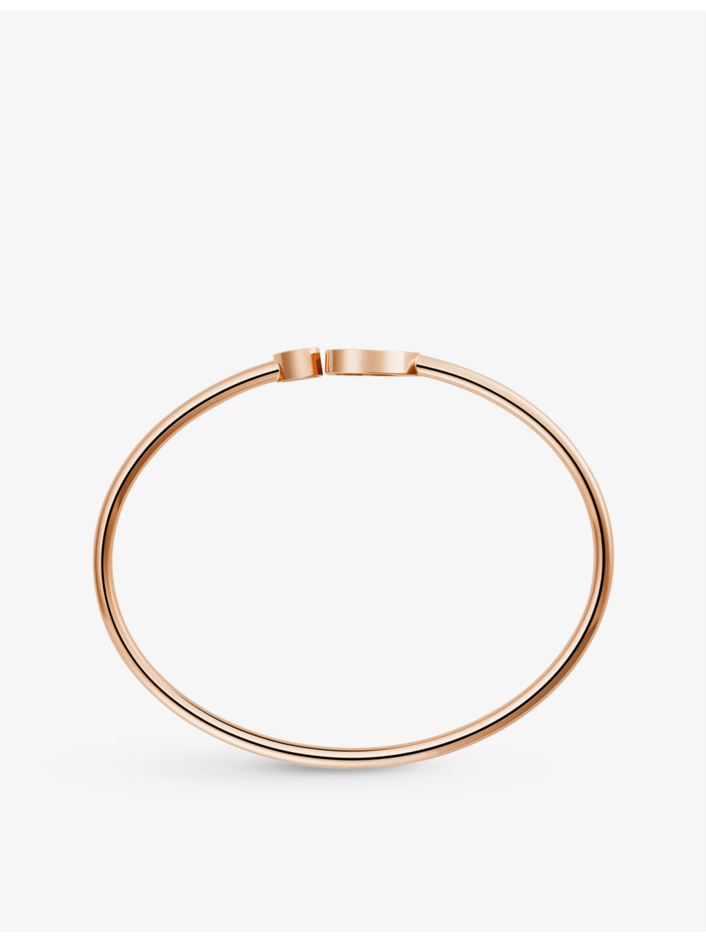 Happy Hearts 18ct rose-gold, 0.05ct diamond and mother-of-pearl bangle bracelet - 3