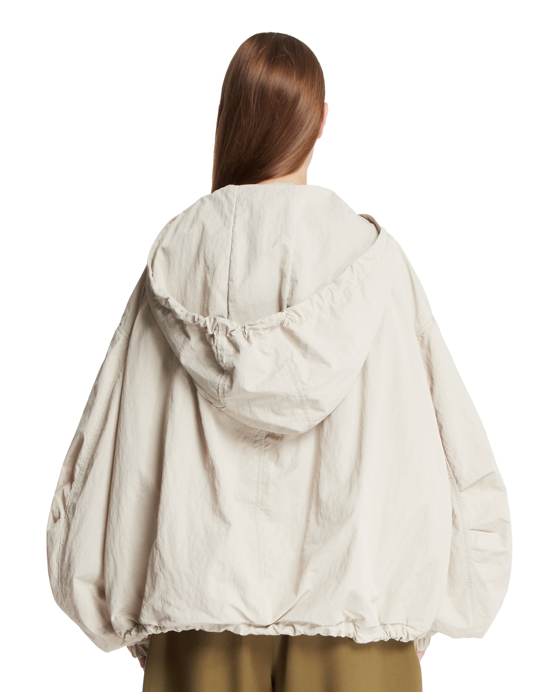 Beige Nylon Bomber - 3