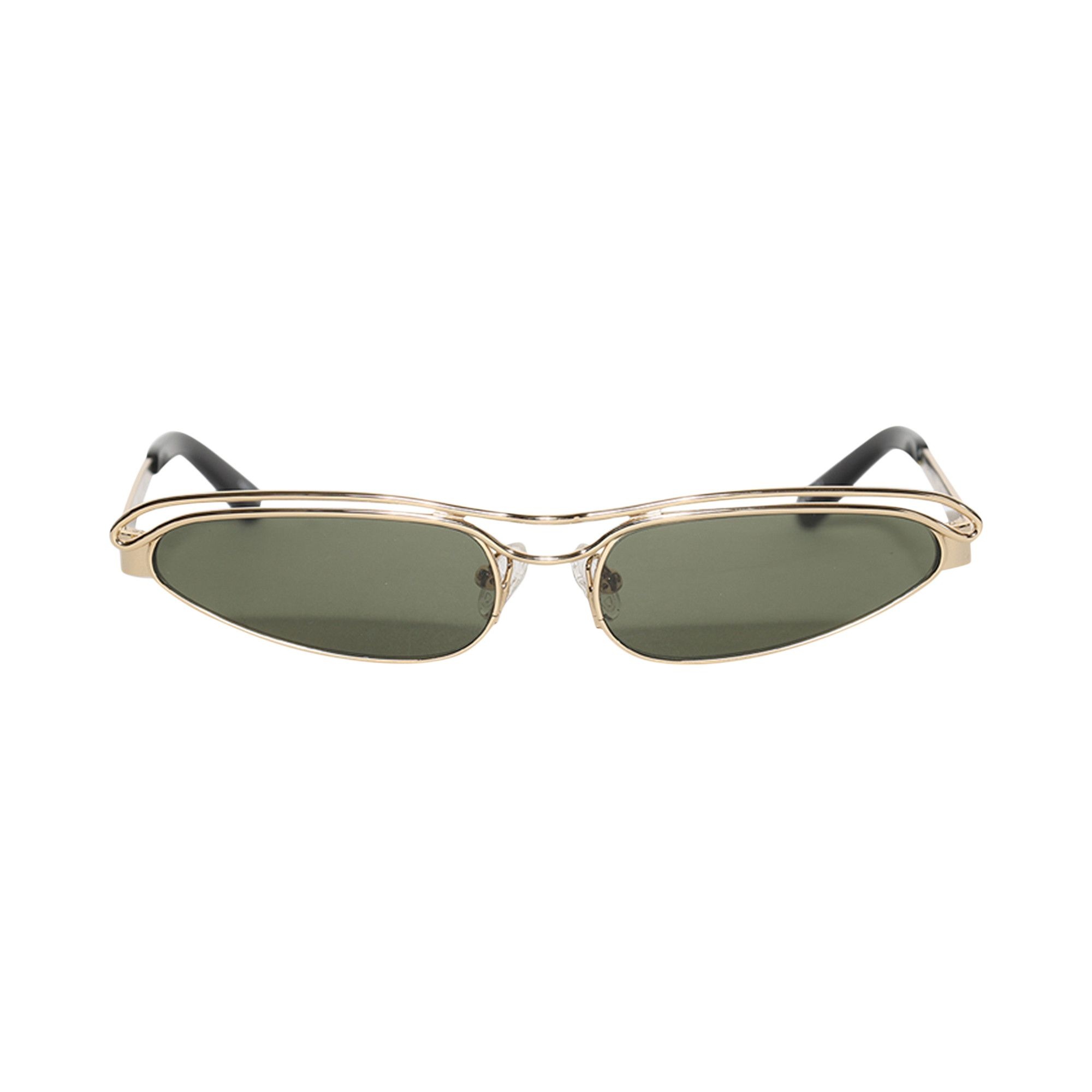 The Attico Norma Sunglasses 'Yellow Gold/Black/Green' - 1