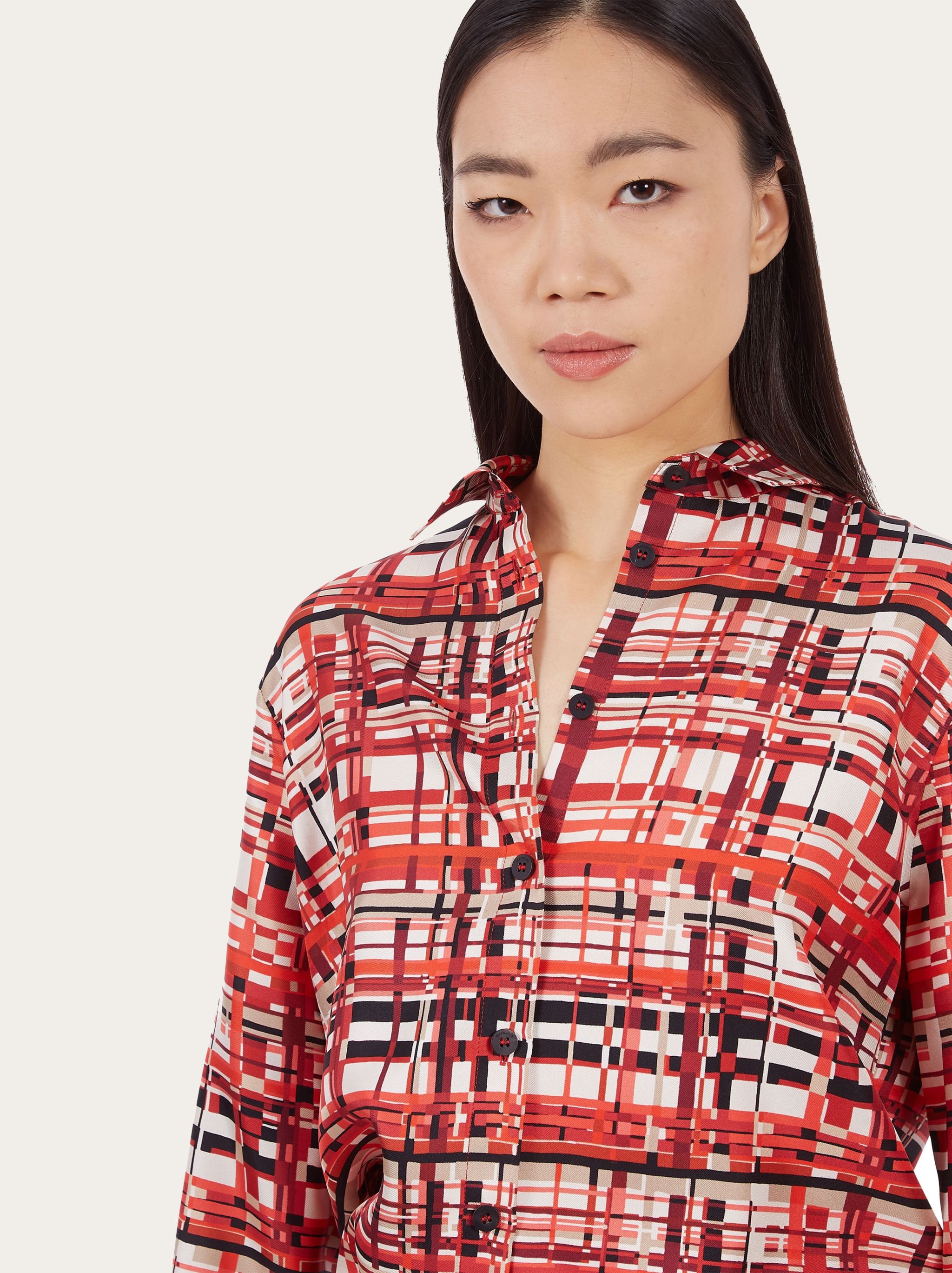 Long sleeved check shirt - 4