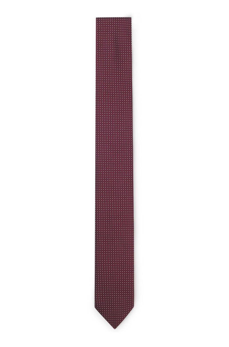 JACQUARD-PATTERN TIE IN A SILK BLEND 1