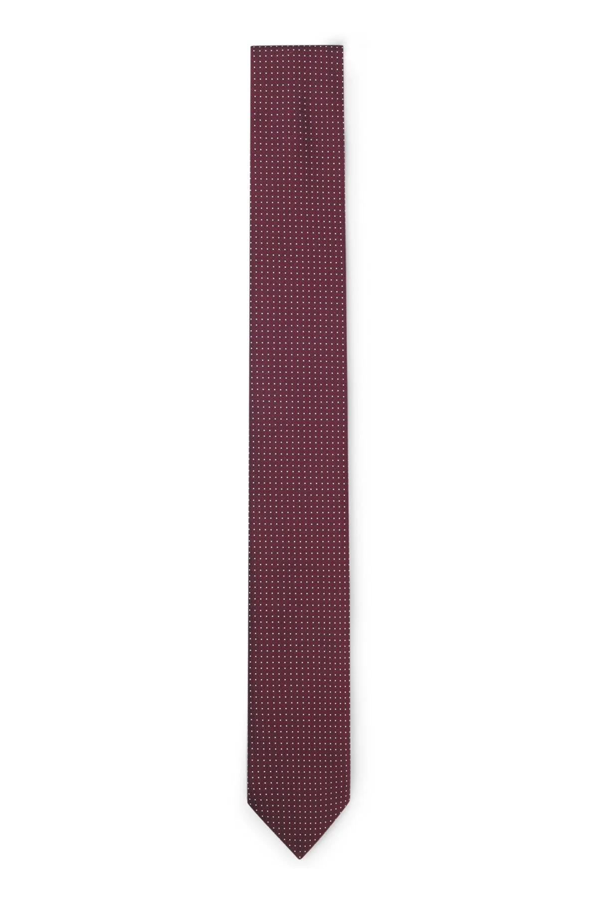 JACQUARD-PATTERN TIE IN A SILK BLEND - 1