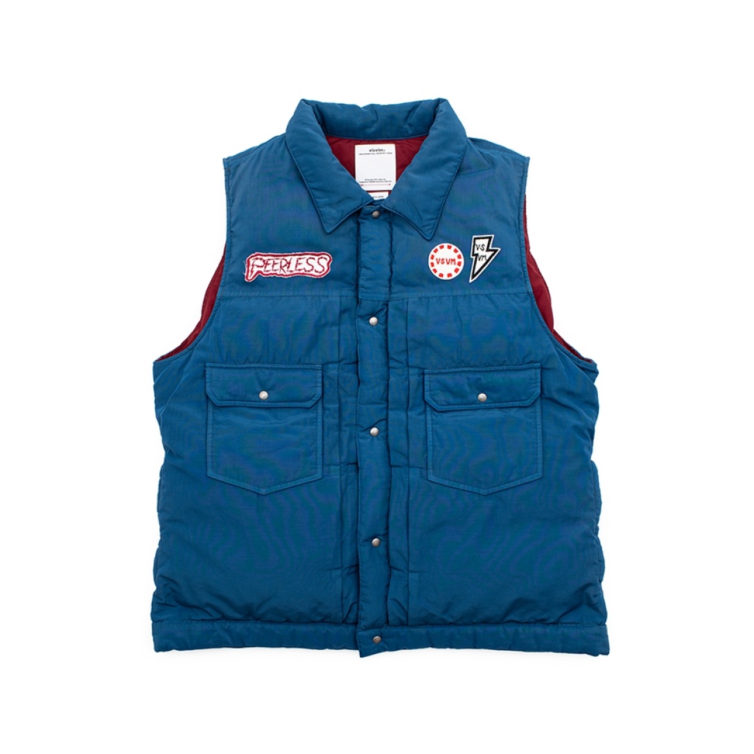 101 DOWN VEST (OVERDYE) BLUE - 1