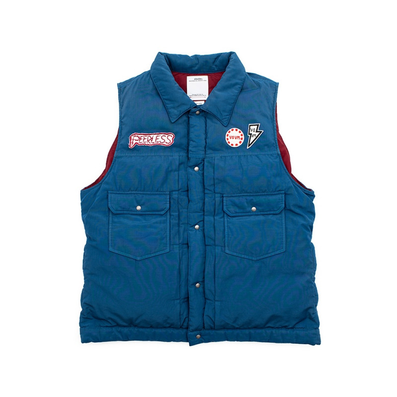 101 DOWN VEST (OVERDYE) BLUE 1