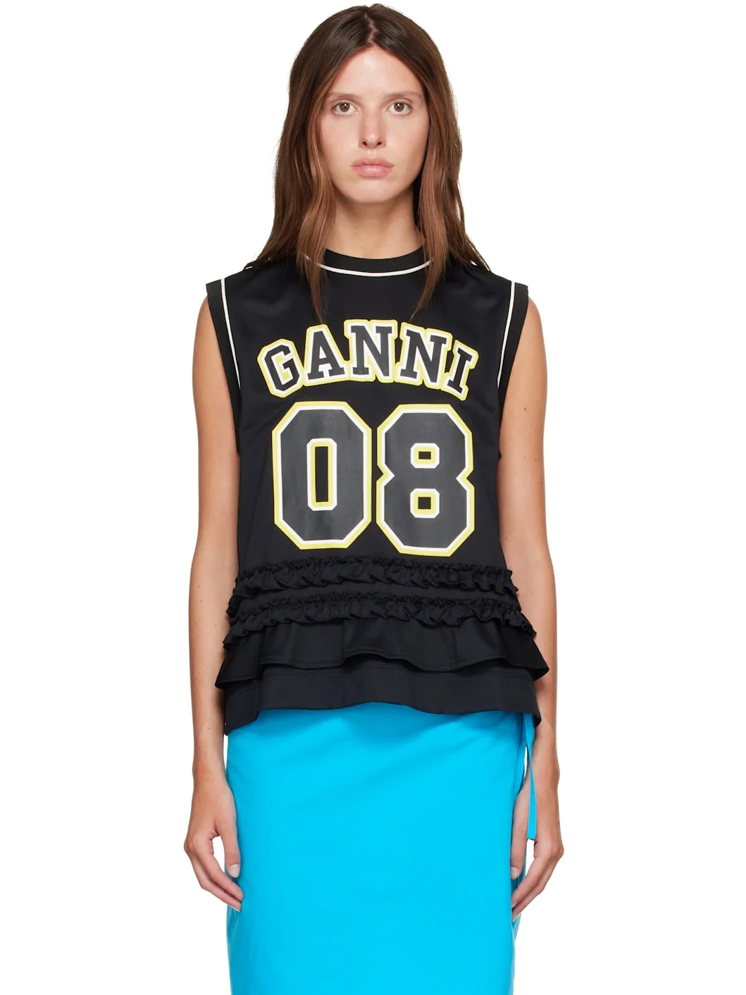 Black Cycora Oversized Tank Top - 1