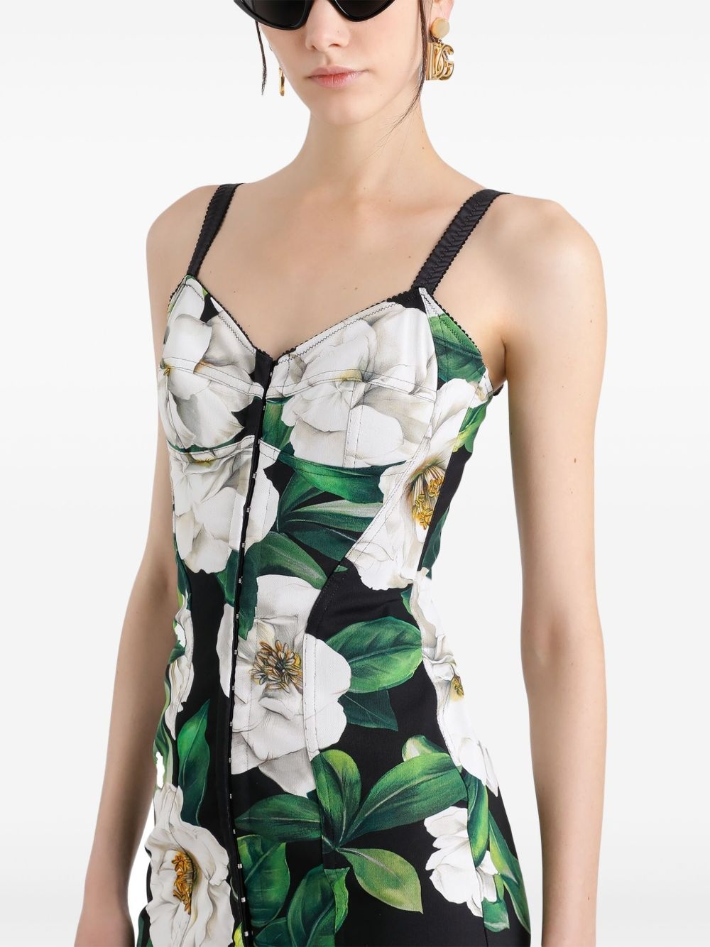 floral-print mini dress - 5