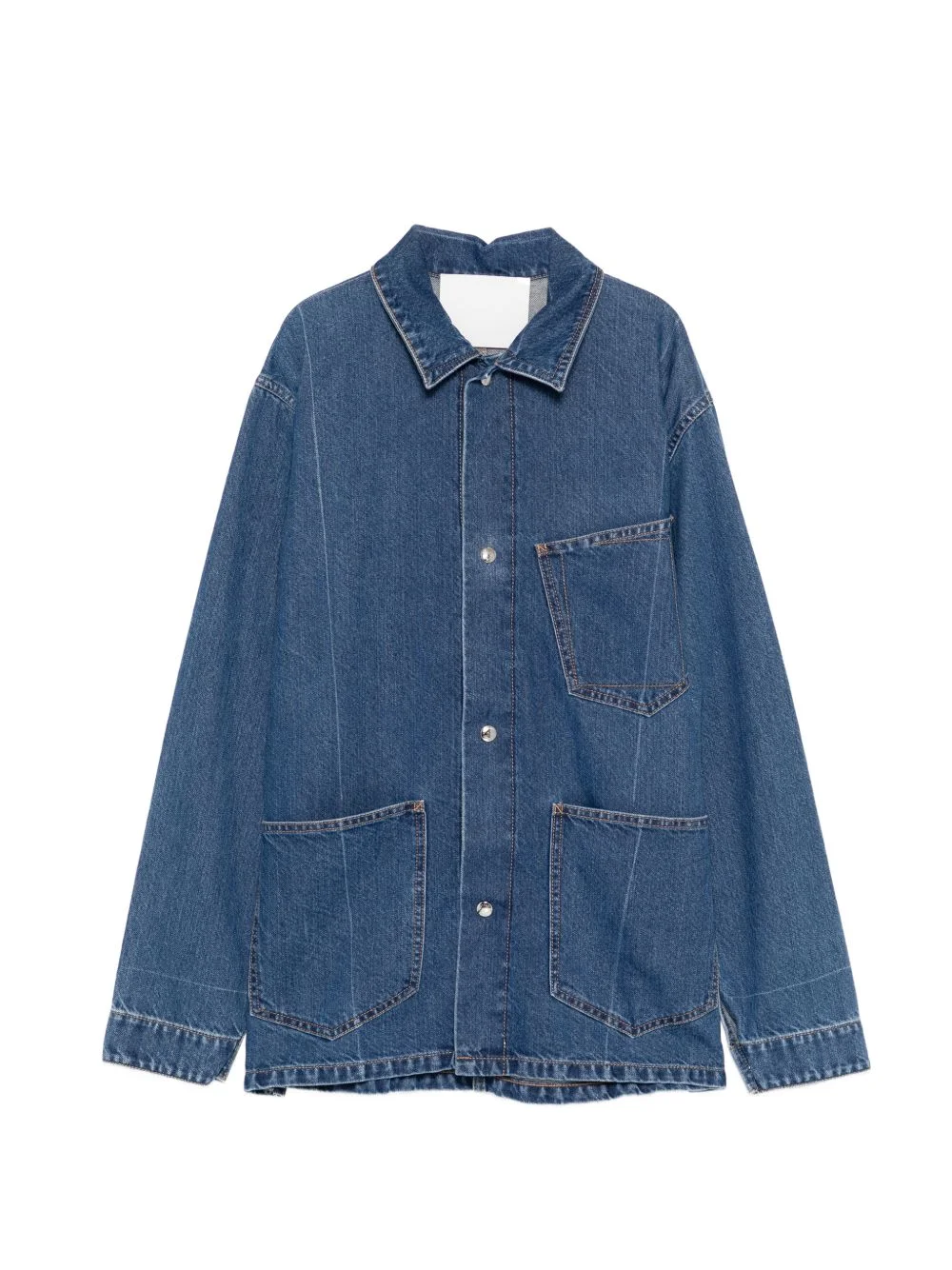 exposed-seam pockets jacket - 1