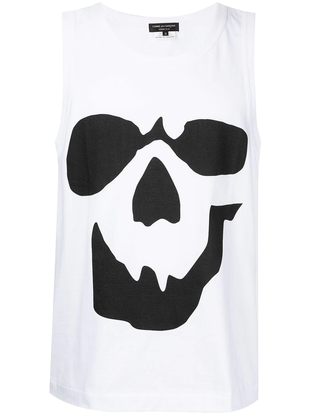 skull-print crew neck vest - 1