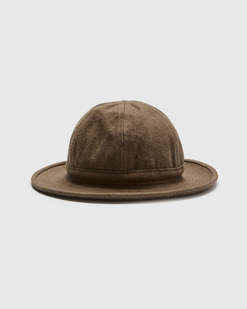 BEAMS PLUS MIL Hat in Brown Denim outlook