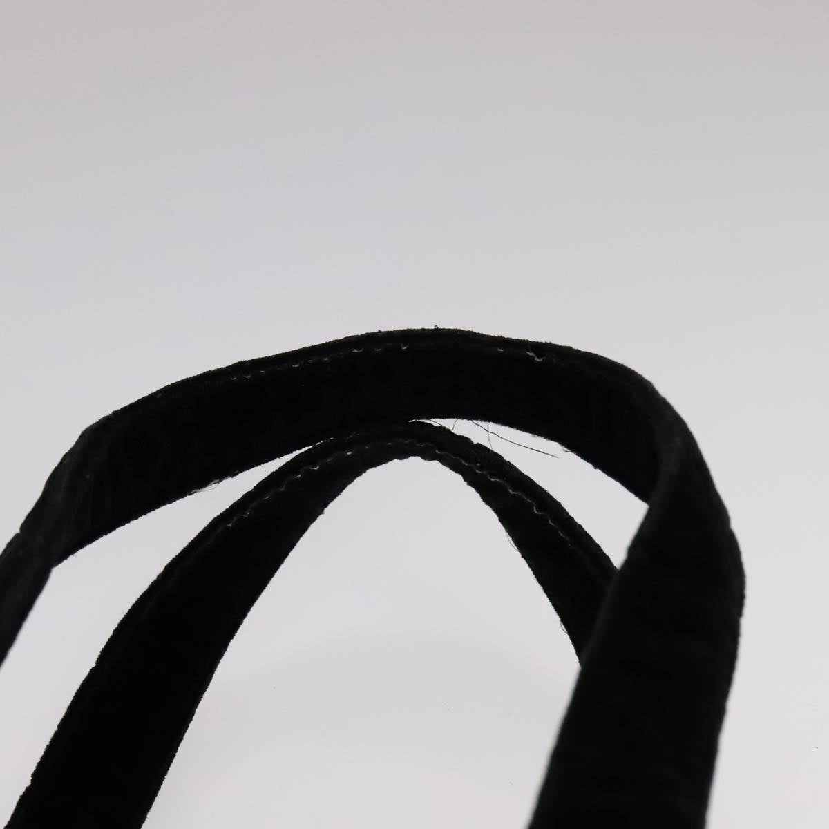CHANEL Matelasse Hand Bag Suede Black CC - 8