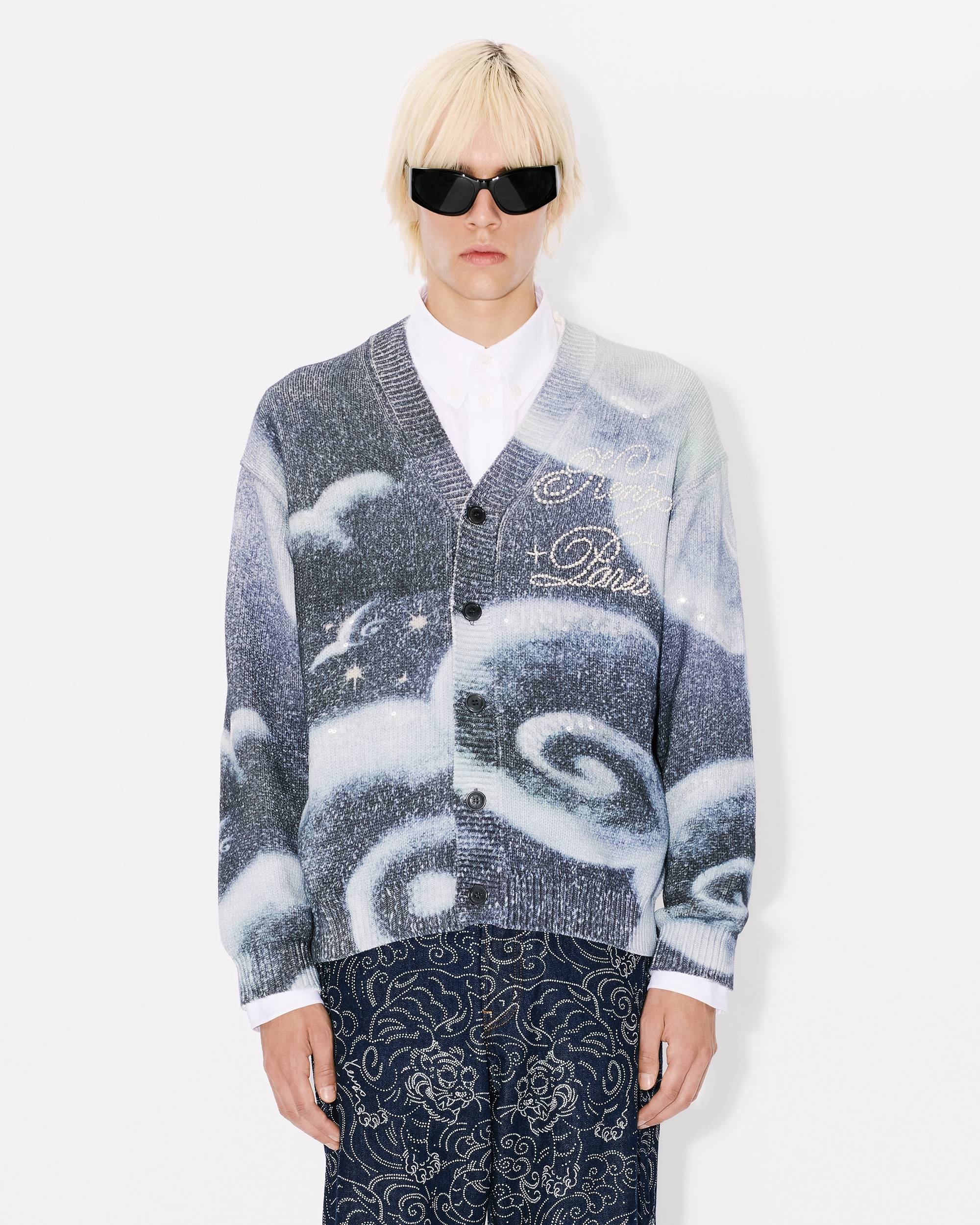 'KENZO Cloud Tiger' genderless embroidered cardigan - 8