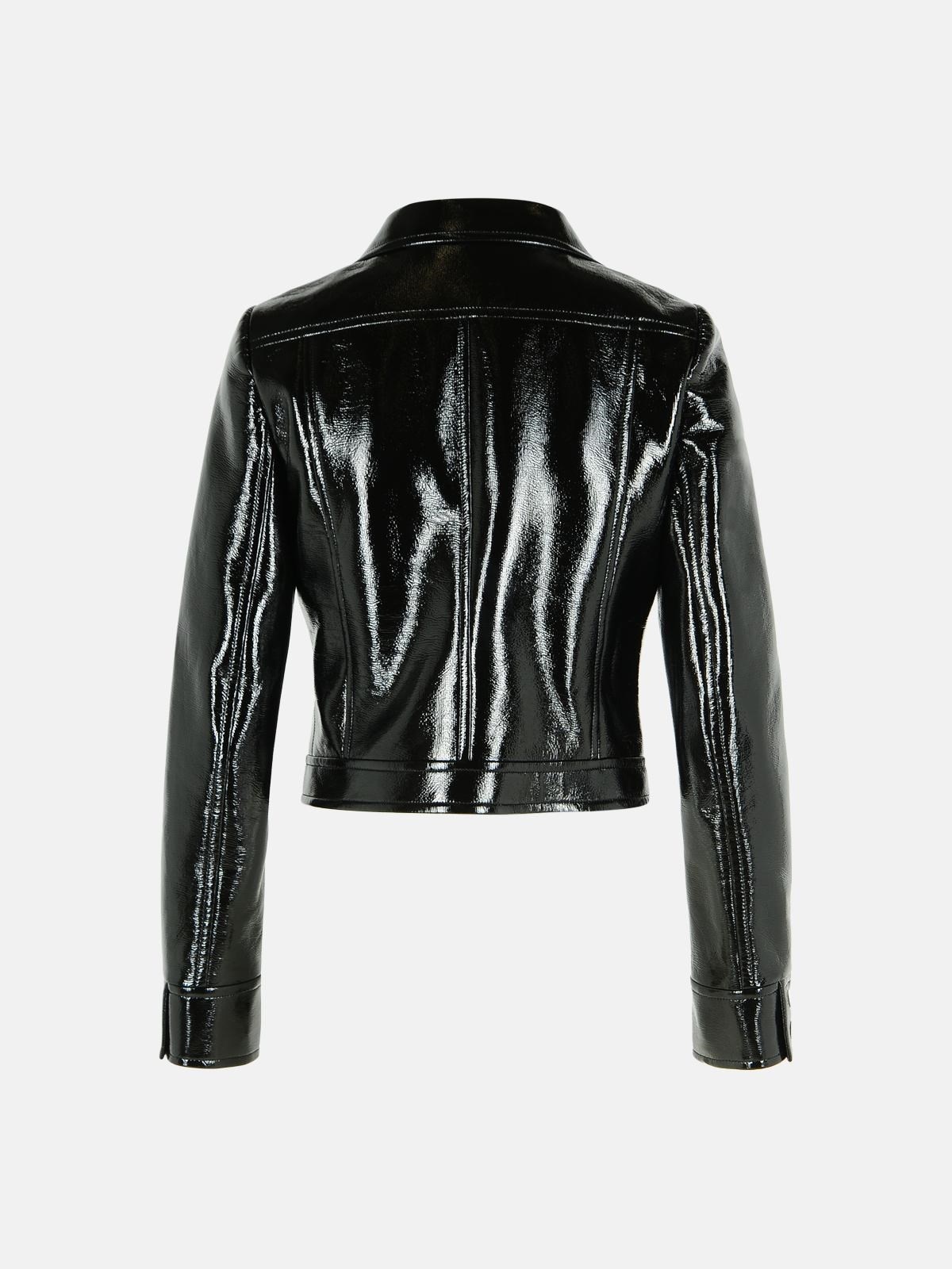 'REEDITION' BLACK COTTON BLEND JACKET - 3