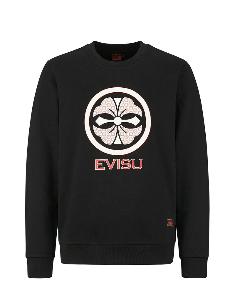 KAMON AND SEAGULL PRINTED SWEATSHIRT 1