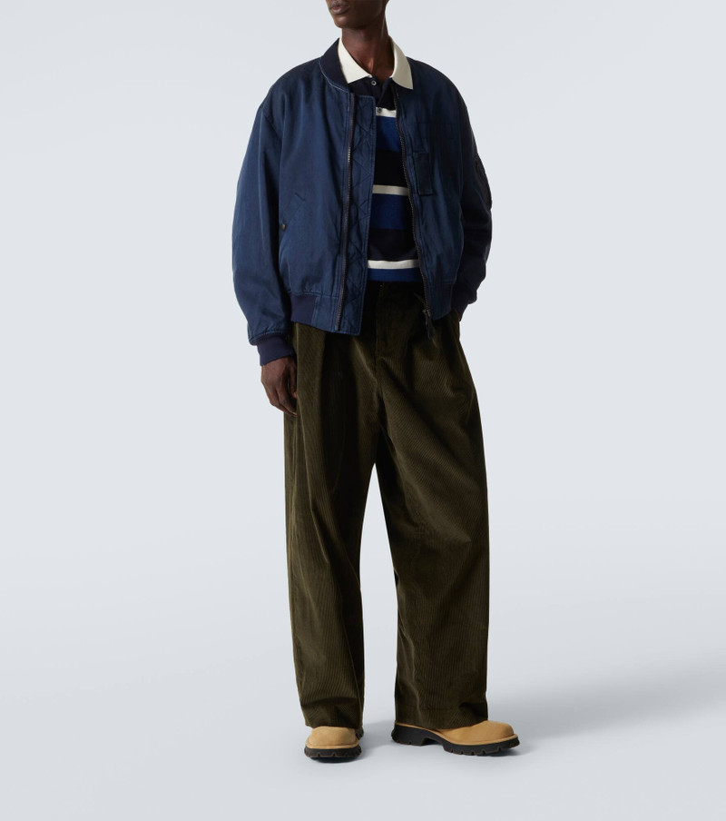 arch4 Striped cashmere polo sweater outlook