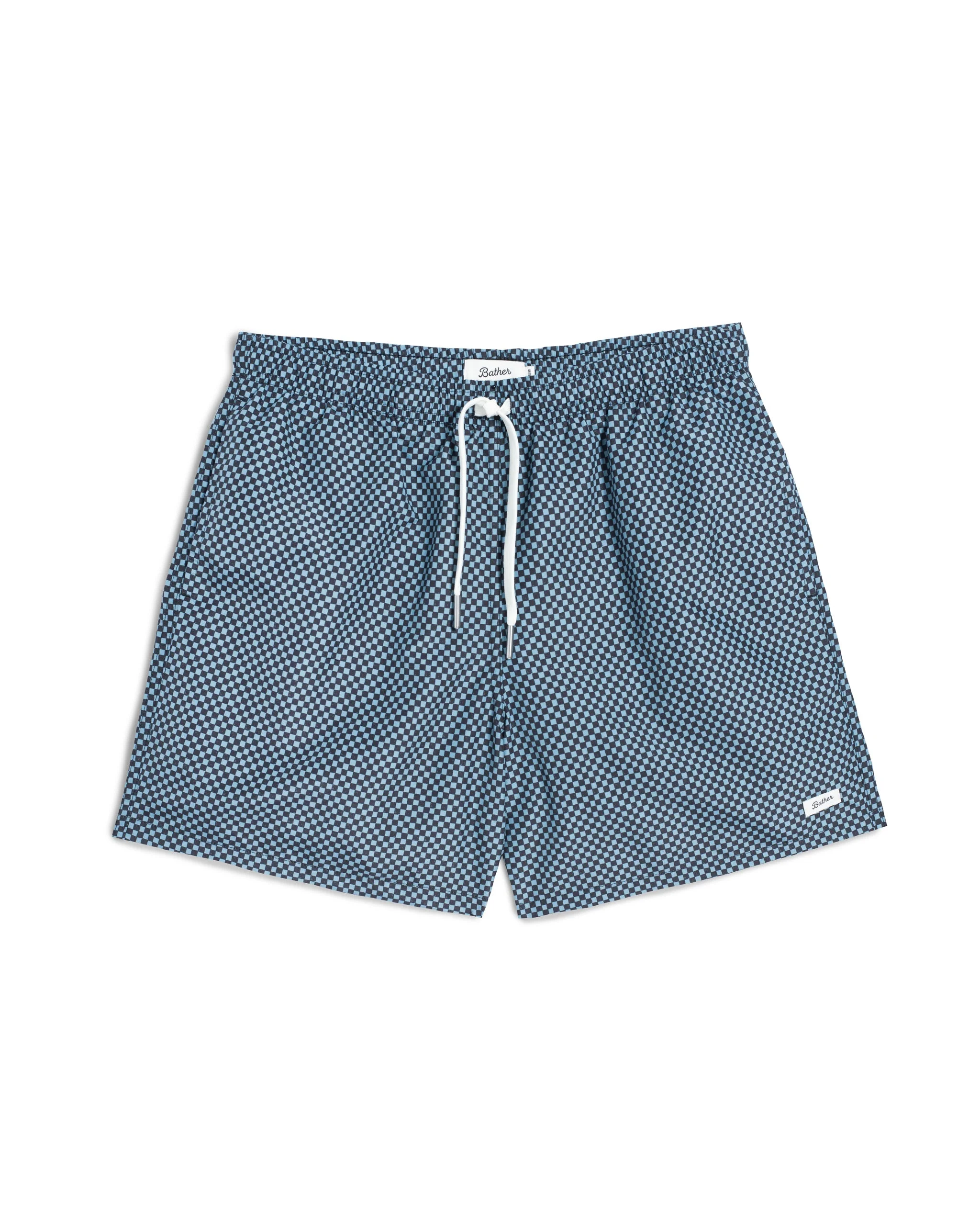 Stone Checker Swim Trunk - 1
