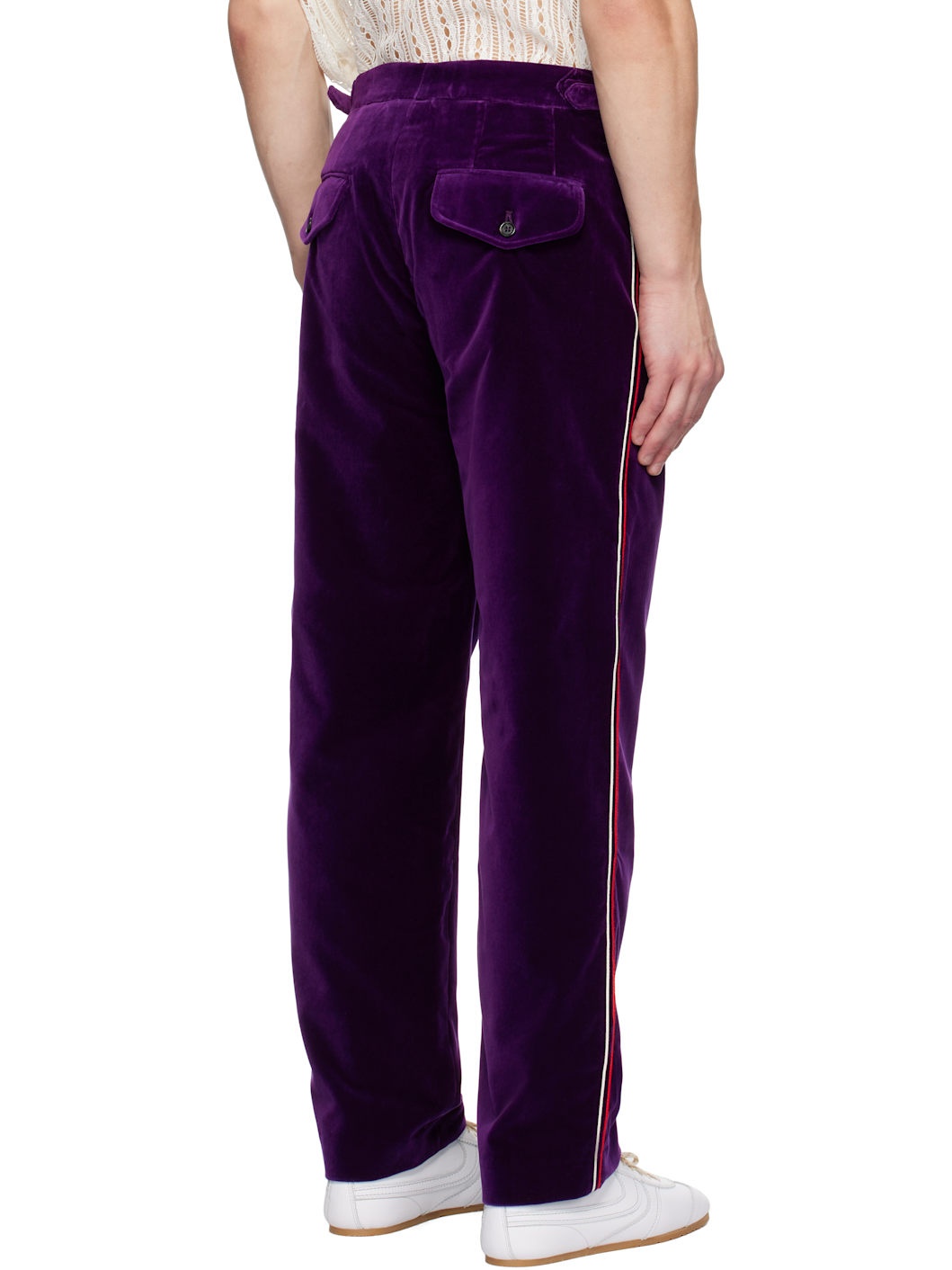 Purple Showcase Suiting Trousers - 3