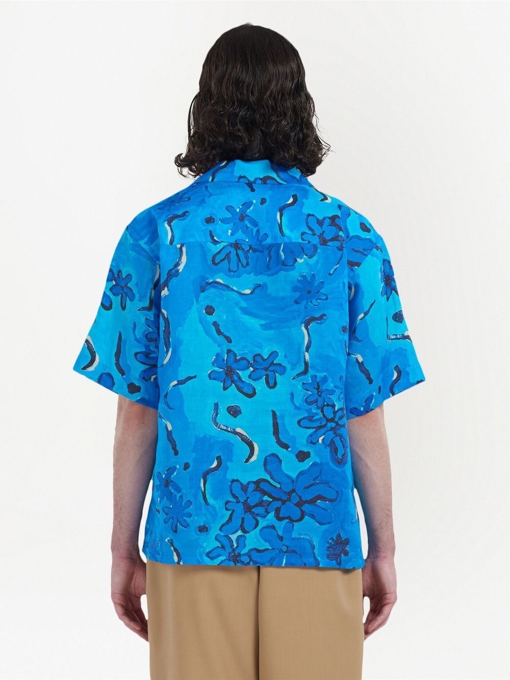 floral-print short-sleeve shirt - 3
