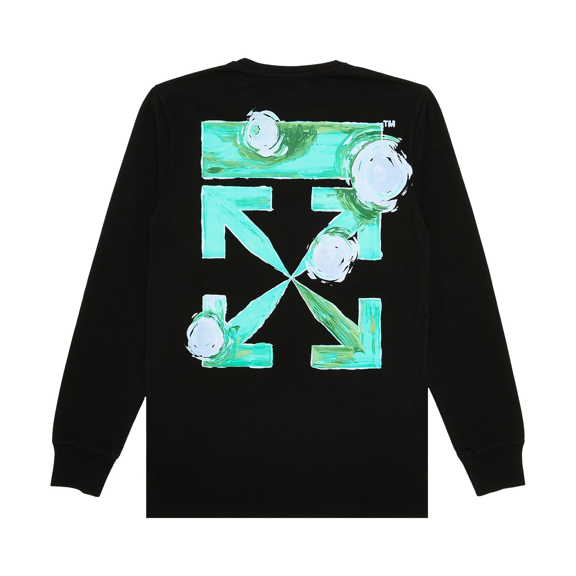 Off-White Tornado Arrow Long-Sleeve Tee 'Black/Multicolor' - 2