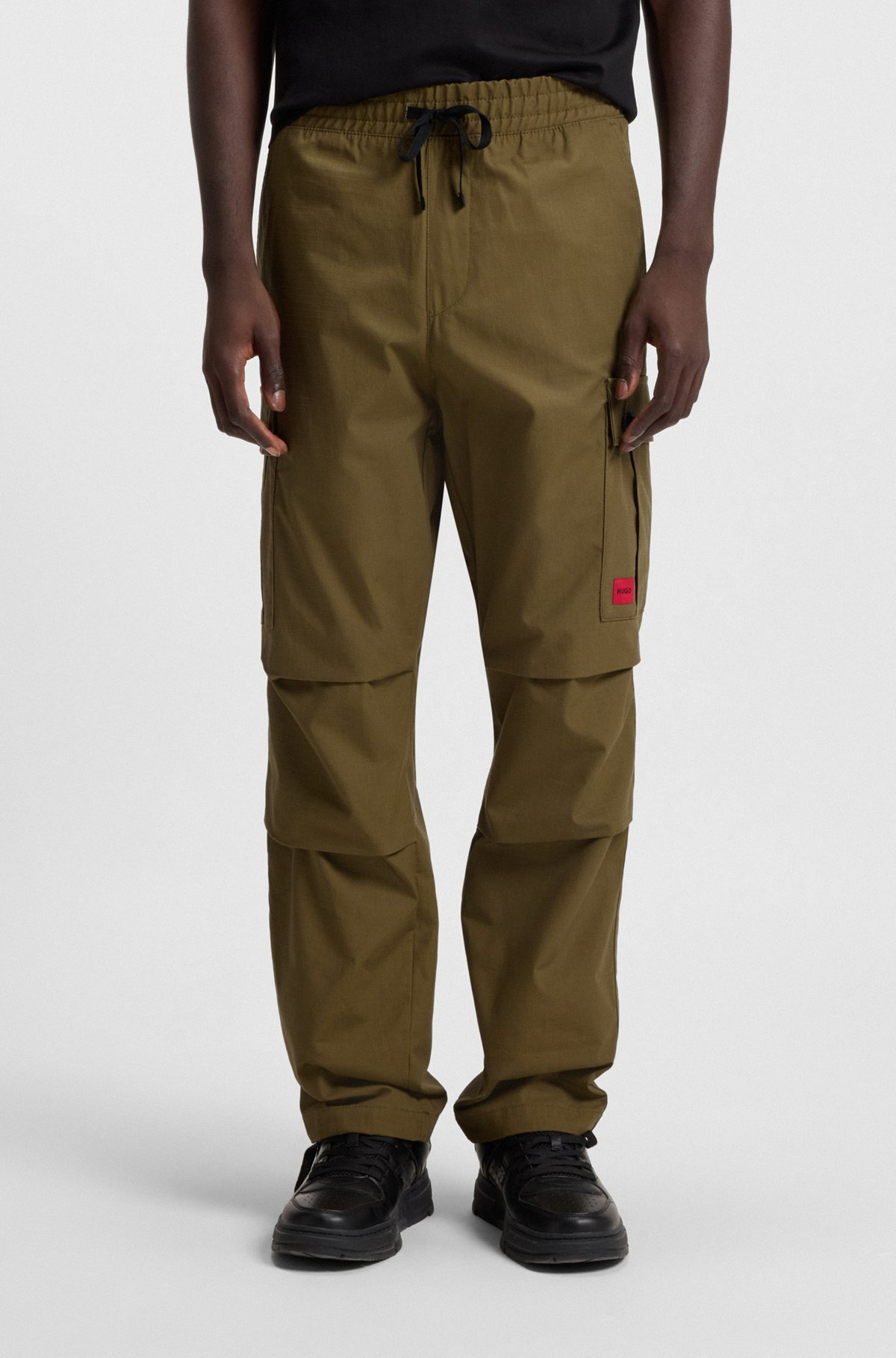 REGULAR-FIT CARGO TROUSERS IN RIPSTOP COTTON - 2