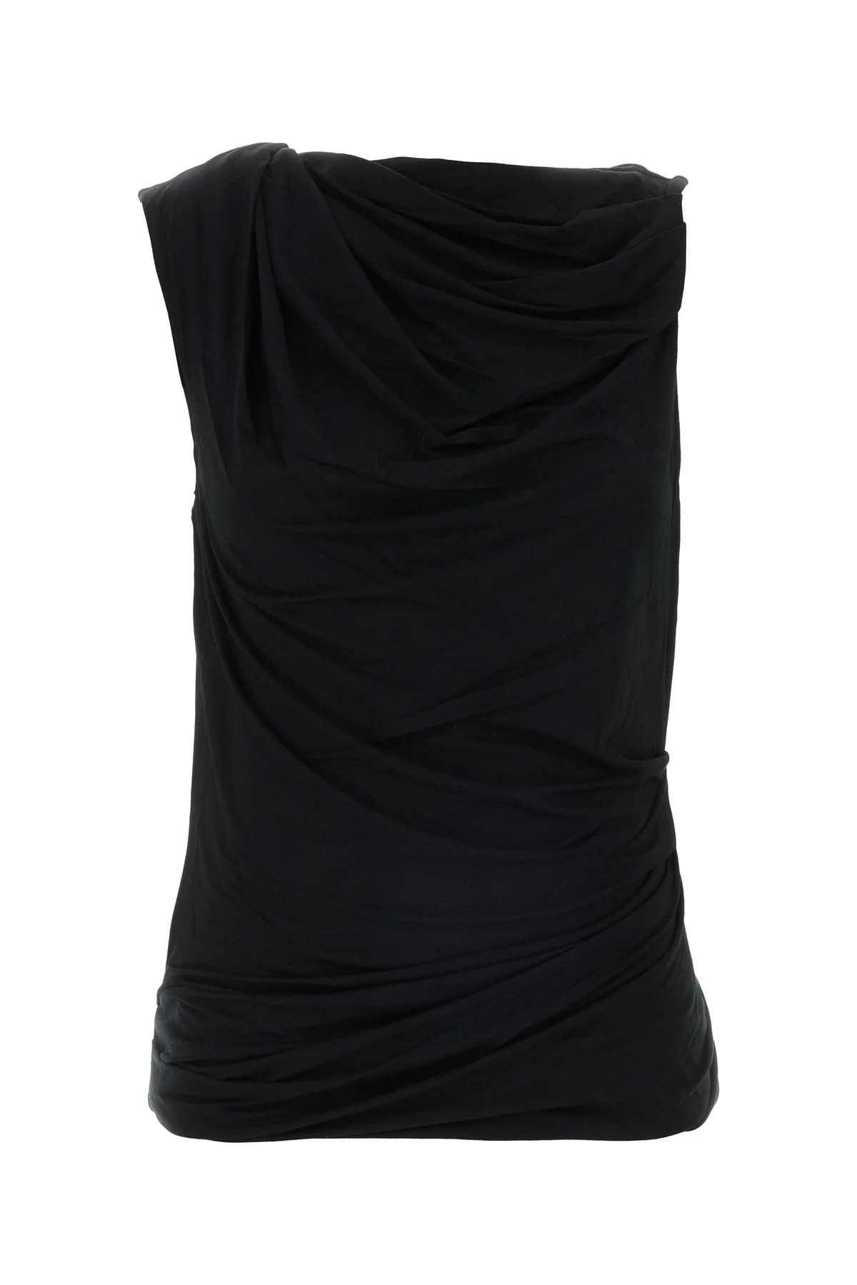 Black stretch jersey top - 1
