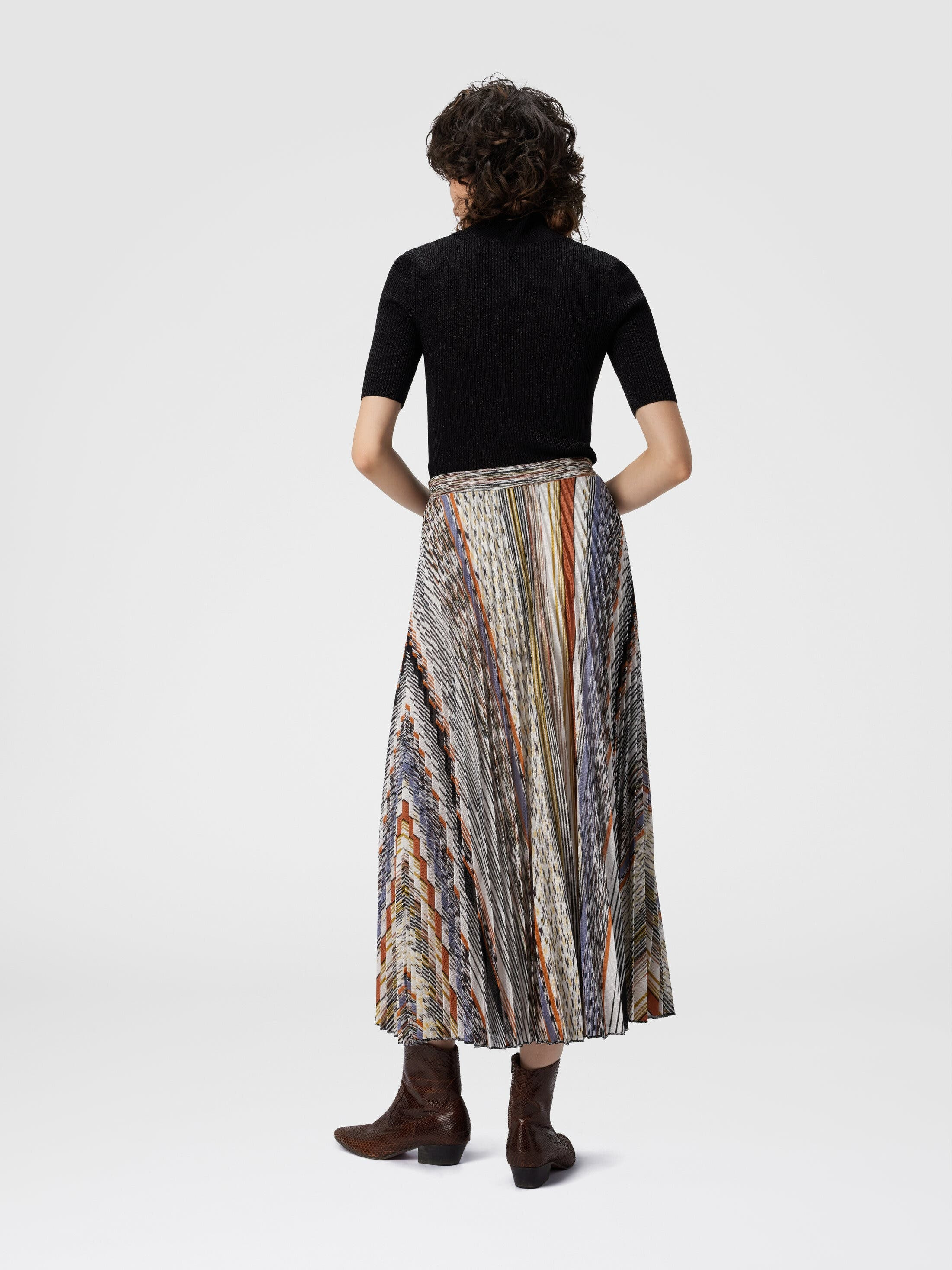 Missoni Pleated Midi Skirt In Knit in Multicoloured at Nordstrom - 3