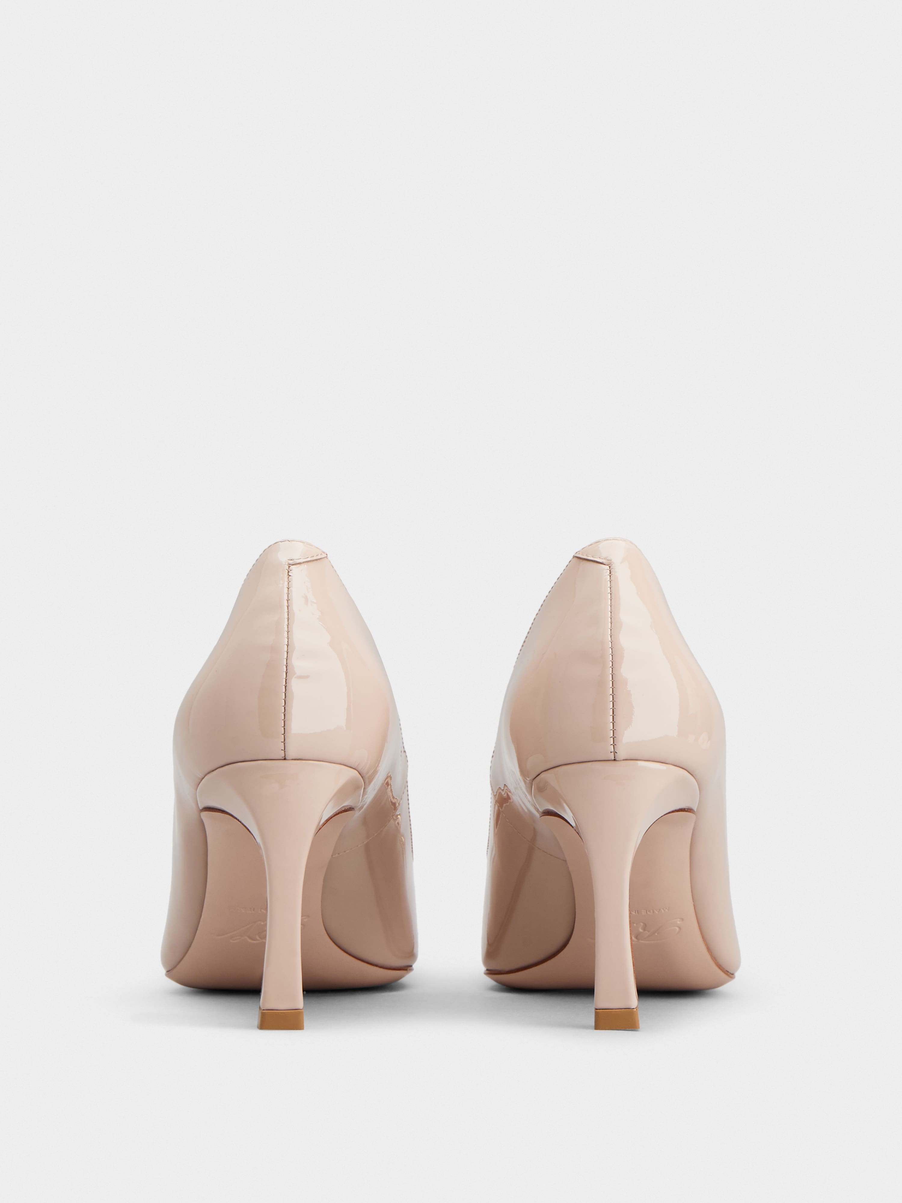 Trompette Metal Buckle Pumps in Patent Leather - 5