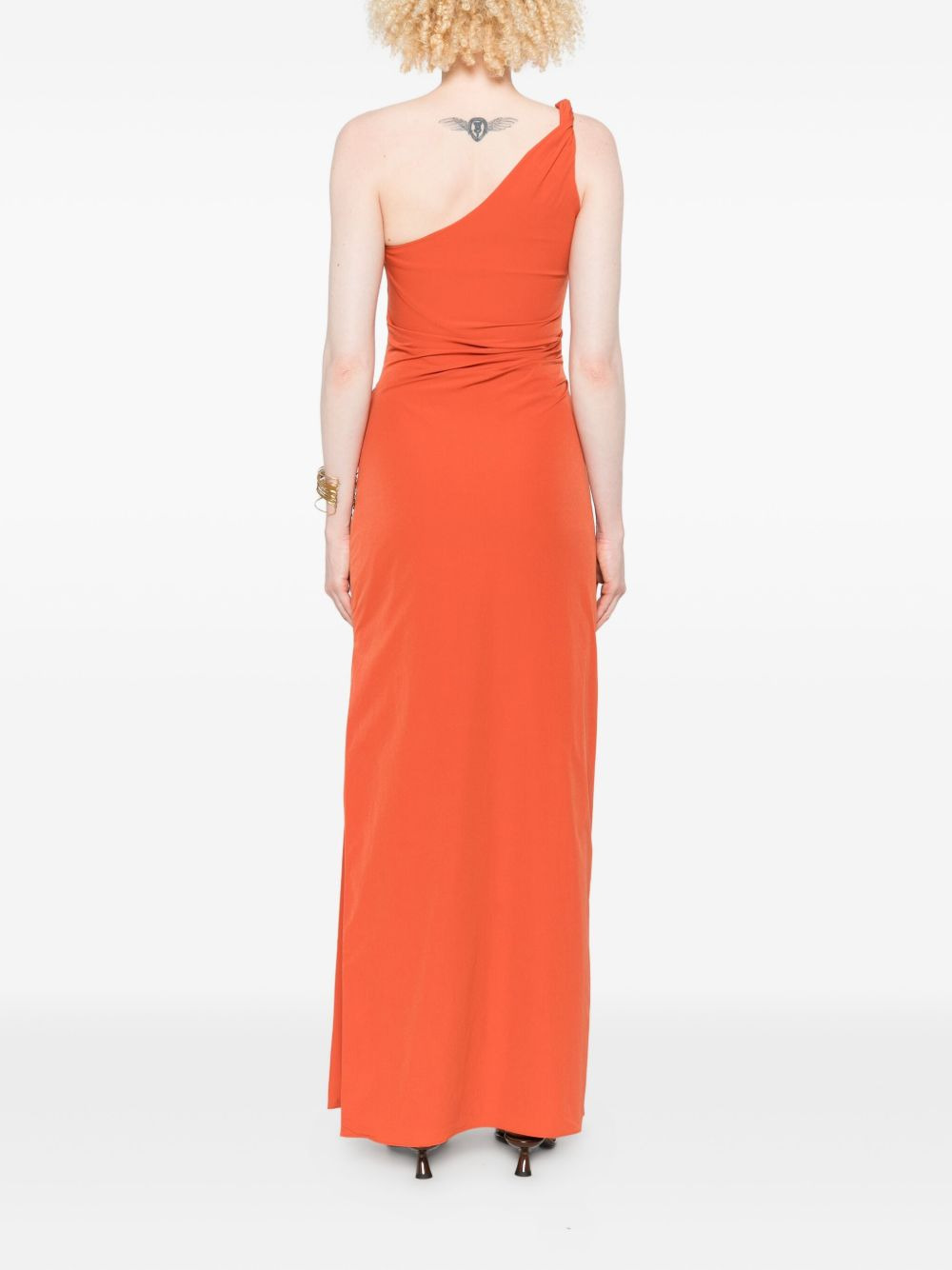 Rossana one-shoulder ruched maxi dress - 4