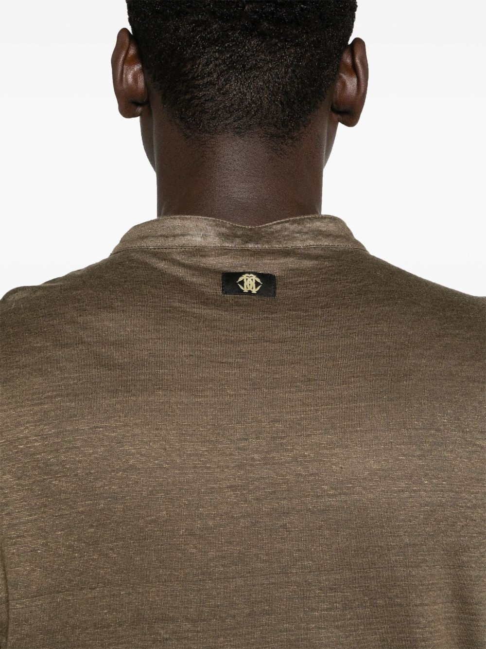 semi-sheer cotton polo shirt - 5