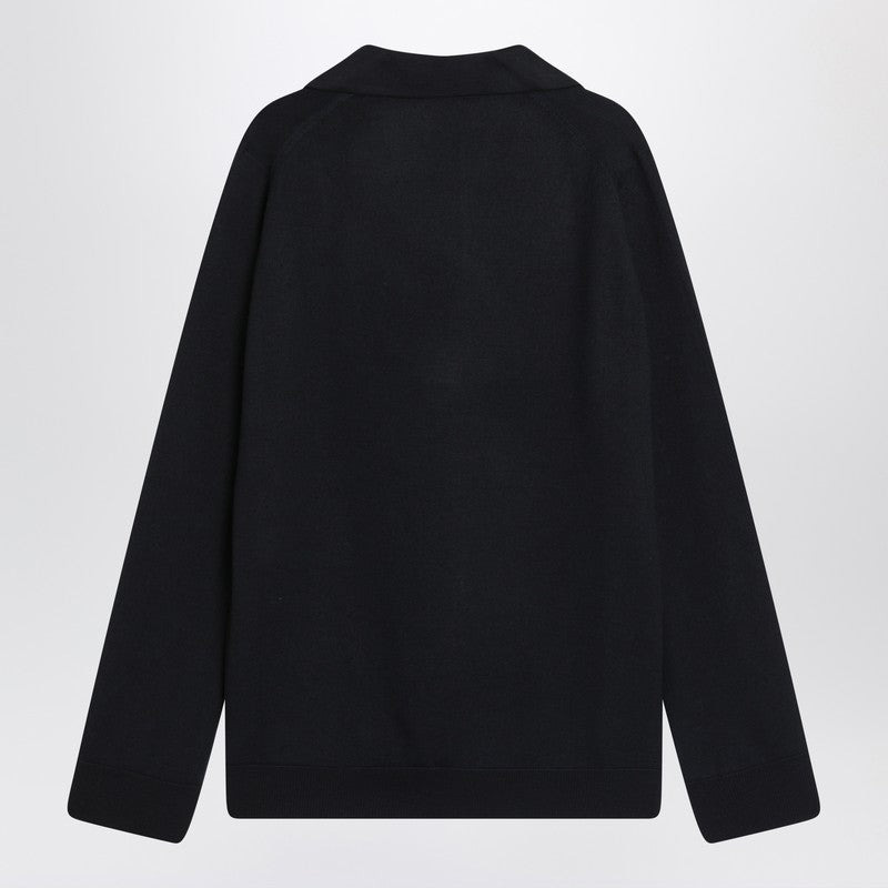 Gucci Navy Blue Wool Sweater Women - 2