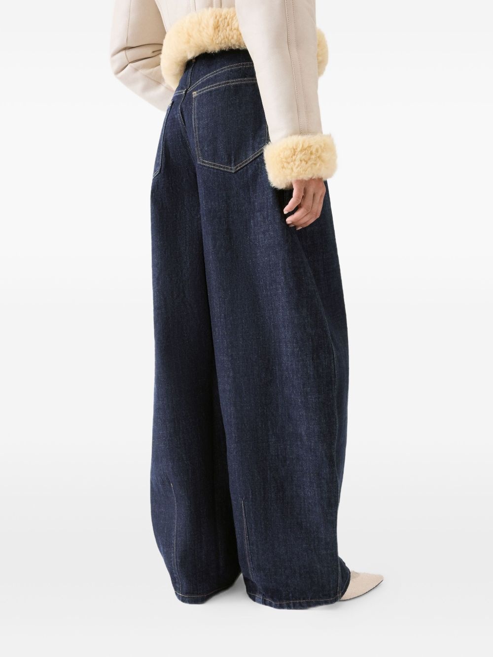 Le De-Nîmes Ovalo pleated jeans - 4