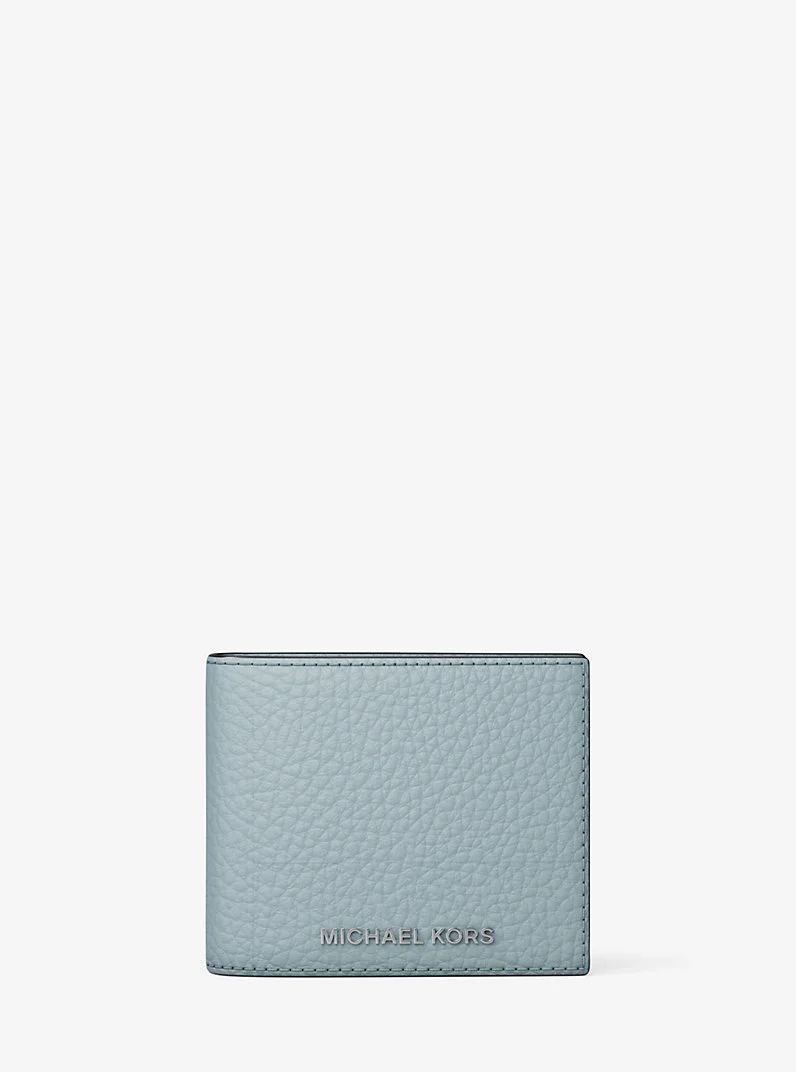 Hudson Pebbled Leather Billfold Wallet - 1