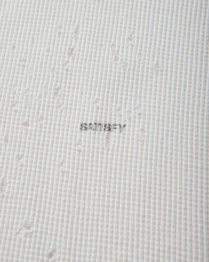 Men's MothTech Waffle Long T-Shirt Off White 3