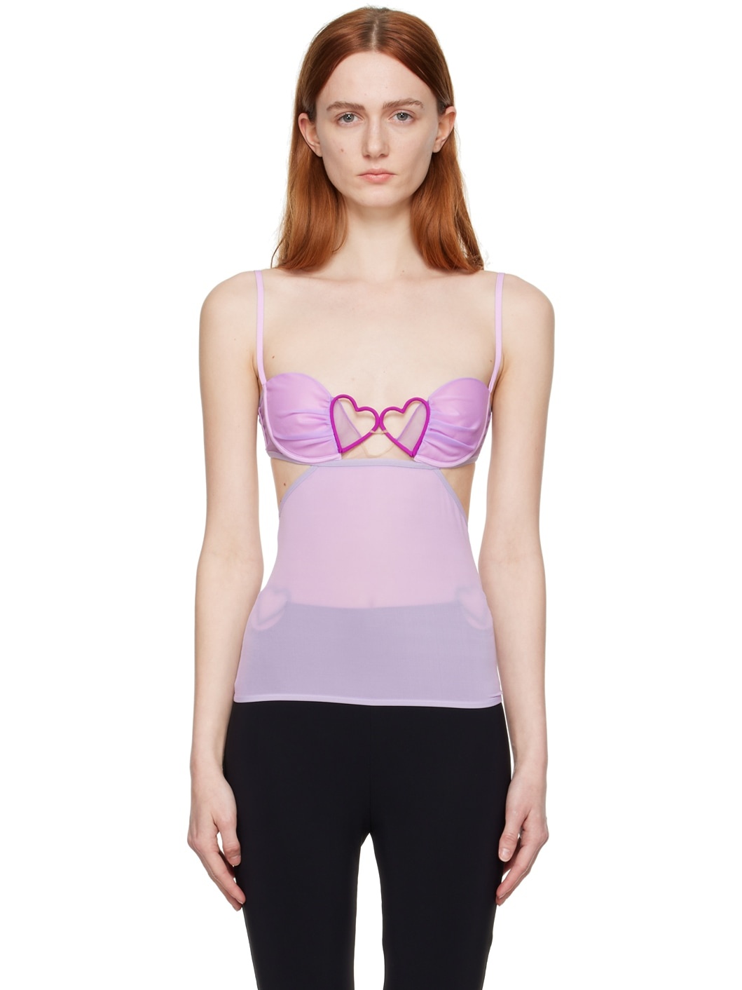 SSENSE Exclusive Purple Heart Camisole - 1