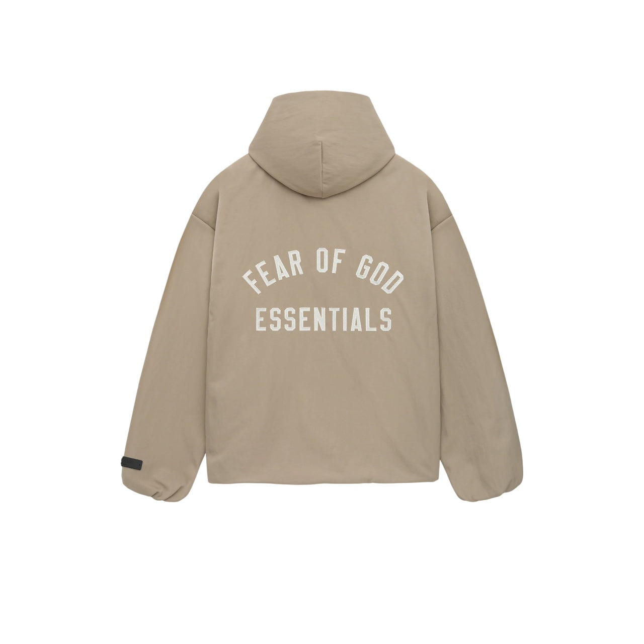 Fear of God Essentials SS25 Nylon Hooded Coach Jacket 'Dessert Sand' 202HO246377F - 2