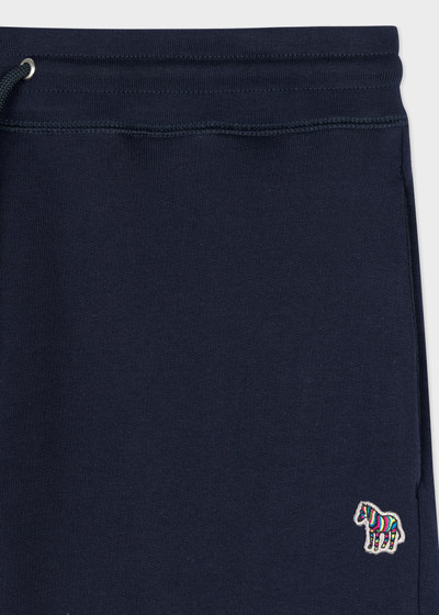 Paul Smith Dark Navy Cotton Zebra Logo Shorts outlook