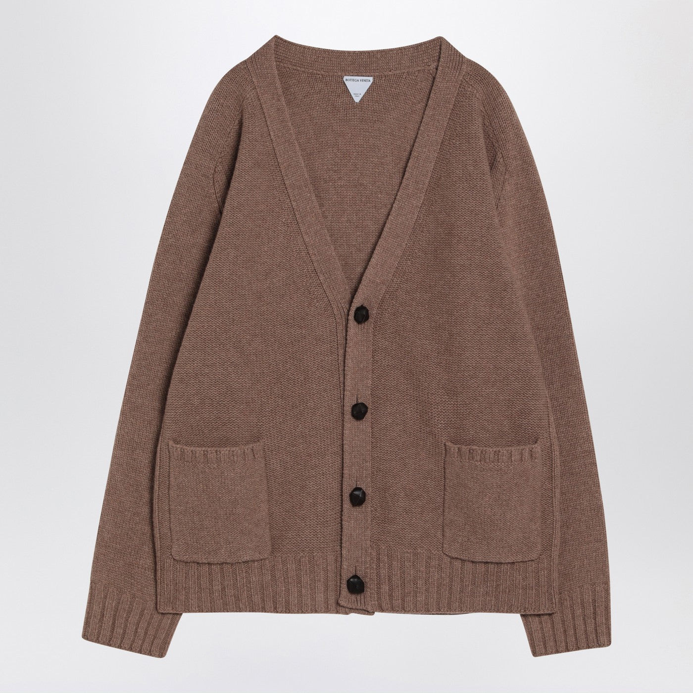 Bottega Veneta Women Camel Wool Cardigan - 1