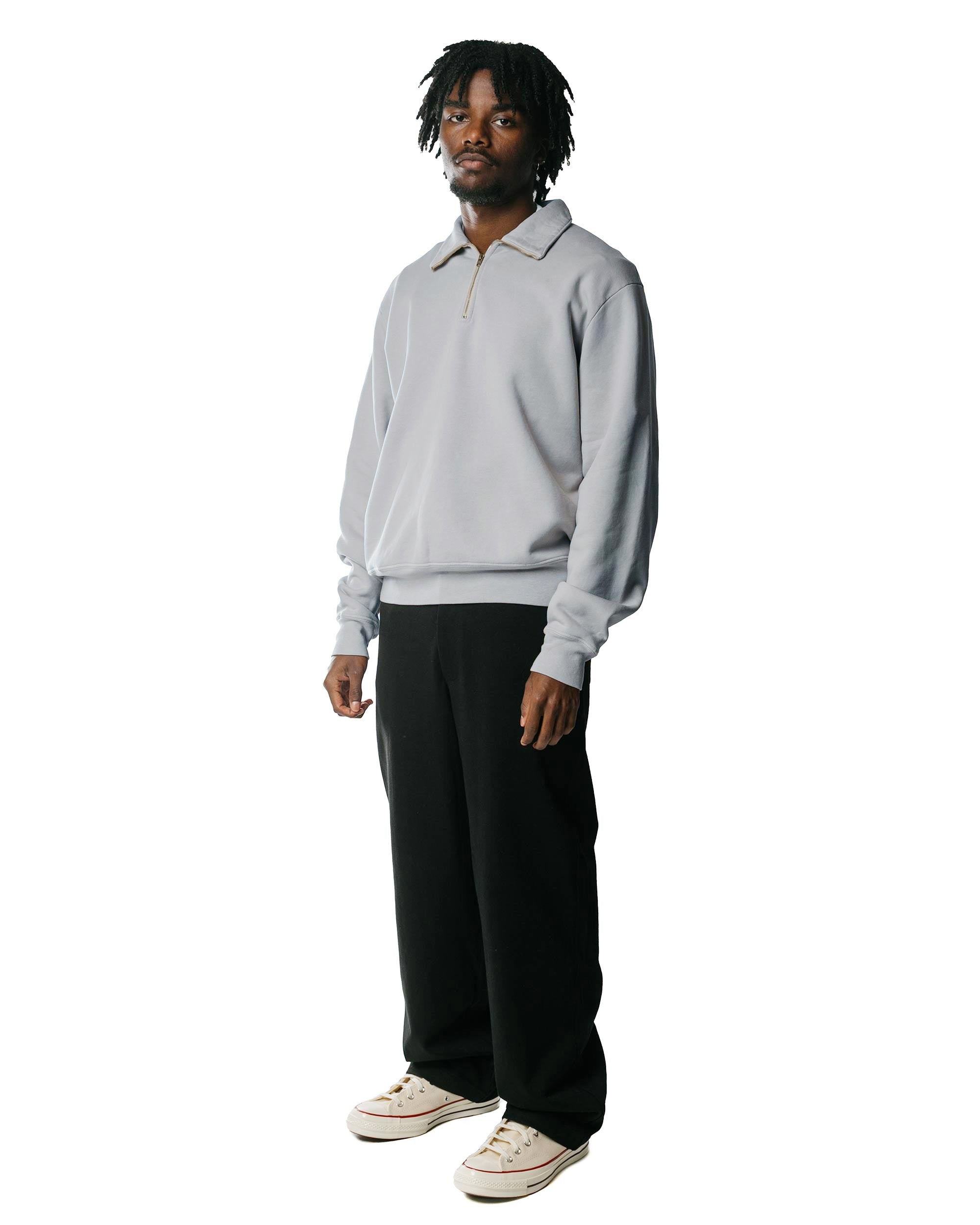 Quarter Zip Sweatshirt Foggy Blue - 4