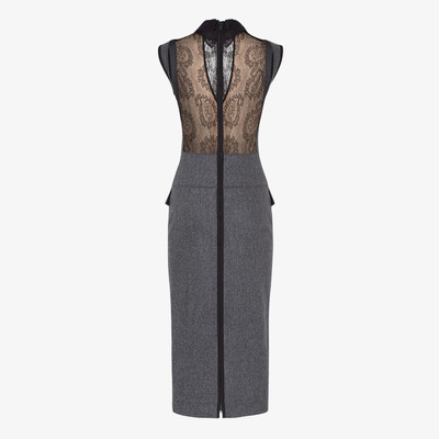 FENDI Gray cashmere dress outlook