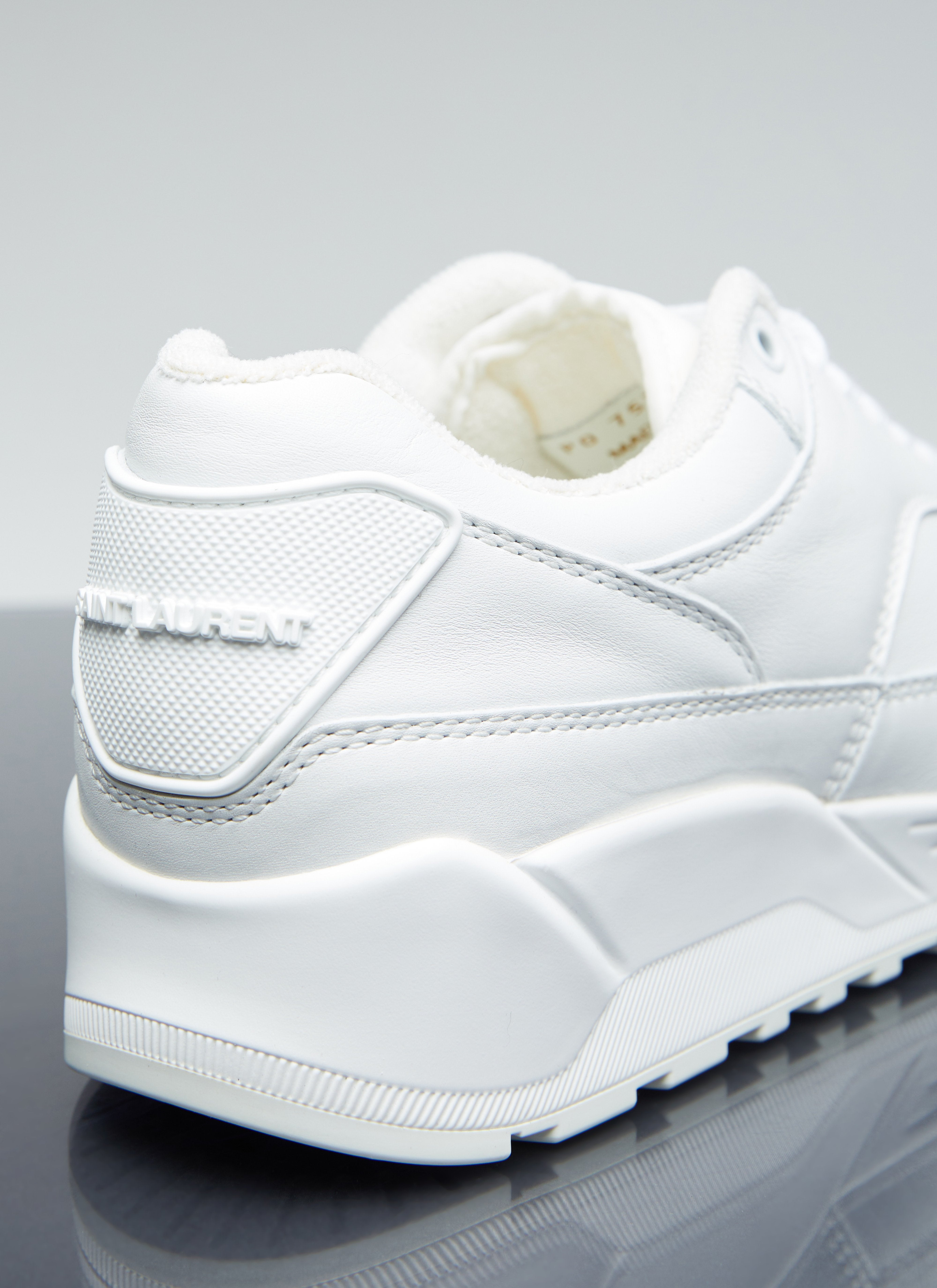 Saint Laurent Men Bump Leather Sneakers - 6